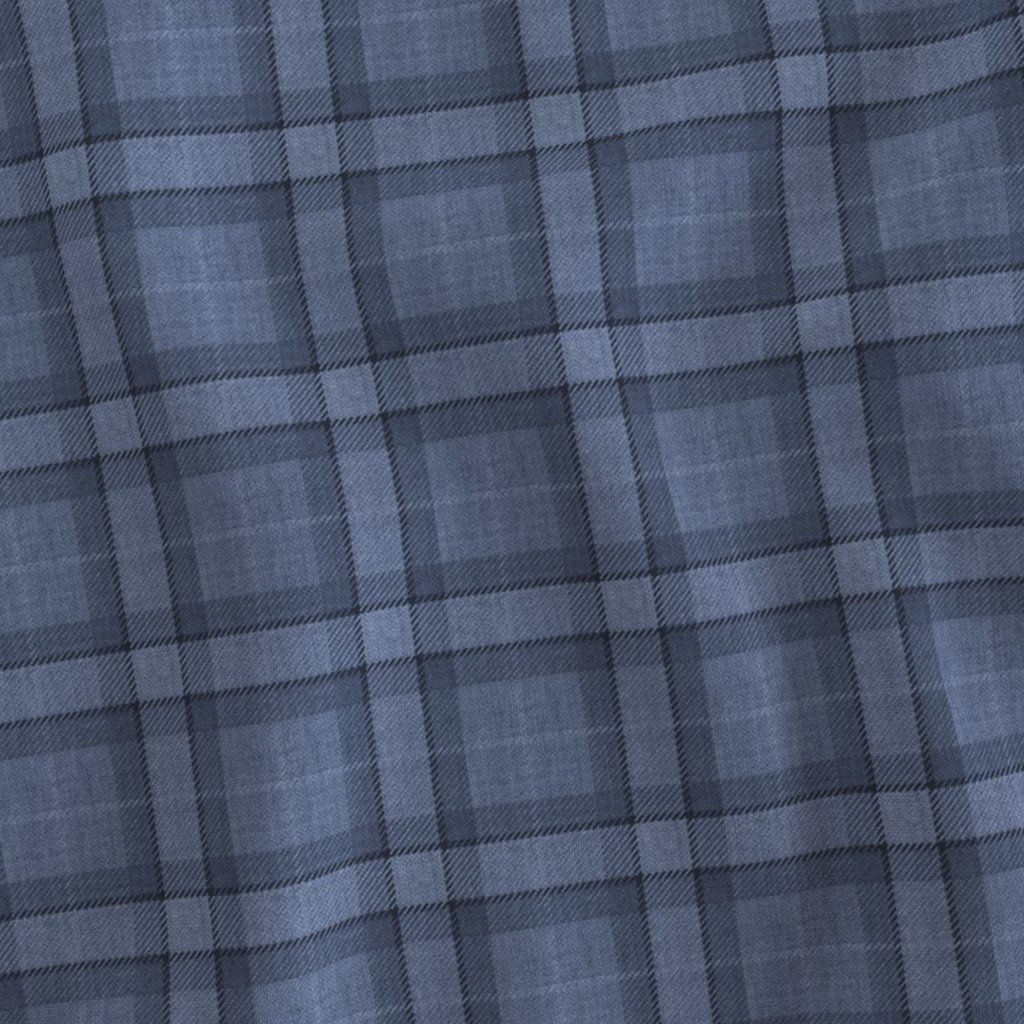 Mid Denim Blue Farmhouse Checkered Cowboy Plaid Fabric