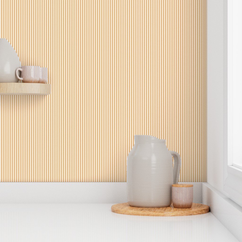 Blended Bourbon Beige and White Pinstripe Dad Edit Wallpaper
