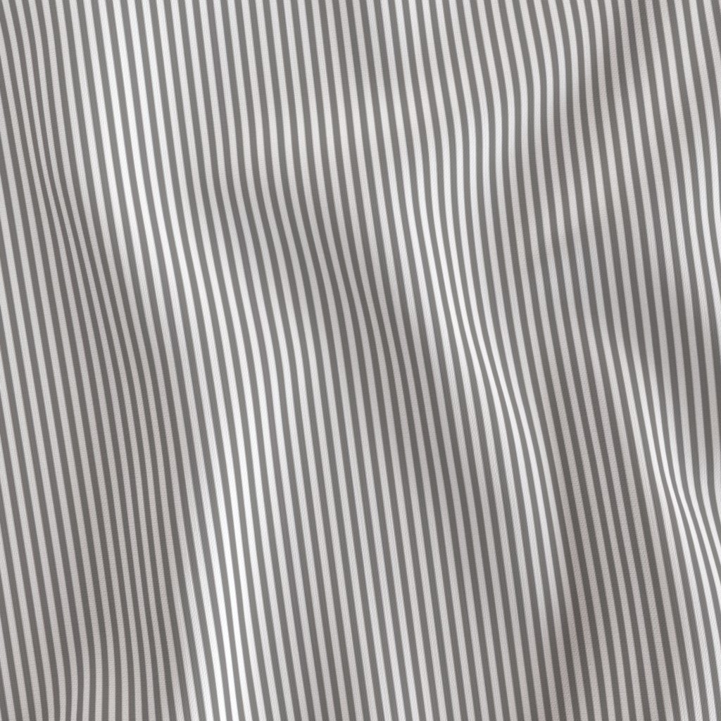 Thin Grey Flannel Stripe with White Pinstripes Dad Edit