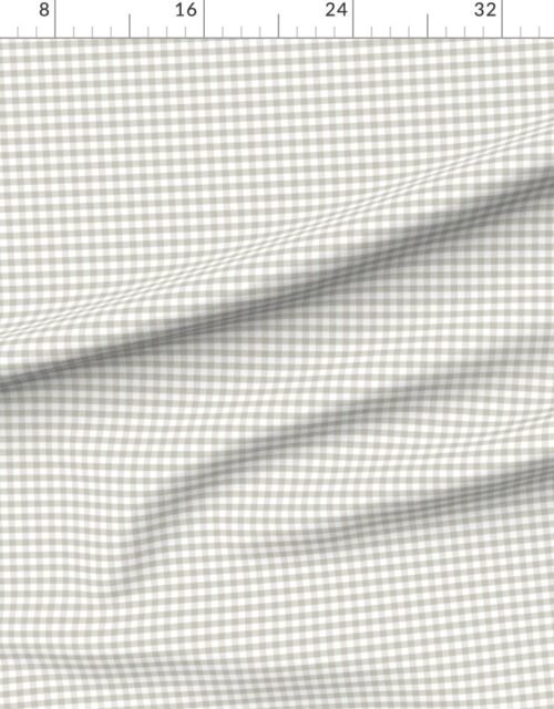 Sandstone Cream Gingham Check Plaid Pattern