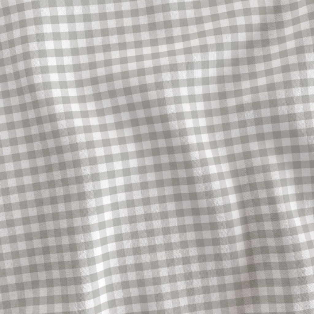 Driftwood Grey Gingham Check Plaid Pattern