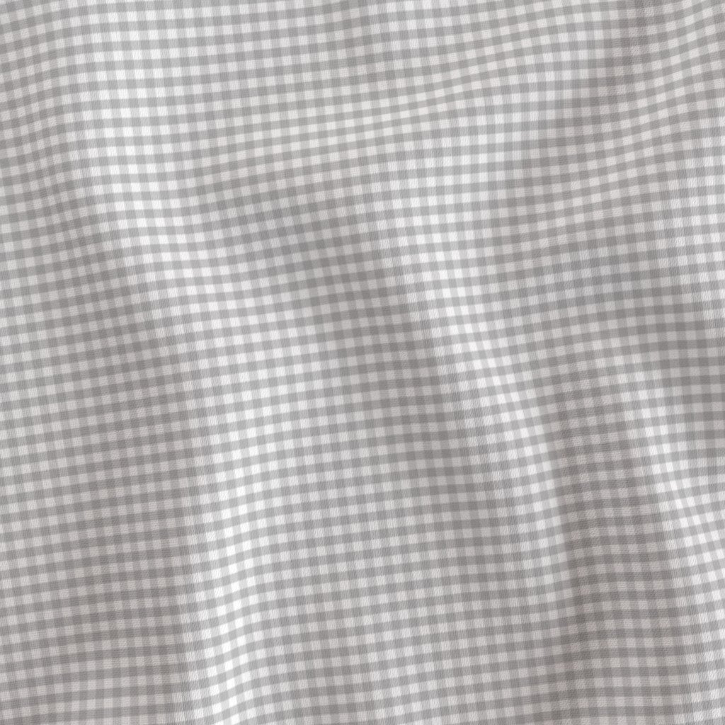Ash Grey Small Gingham Check Plaid Pattern