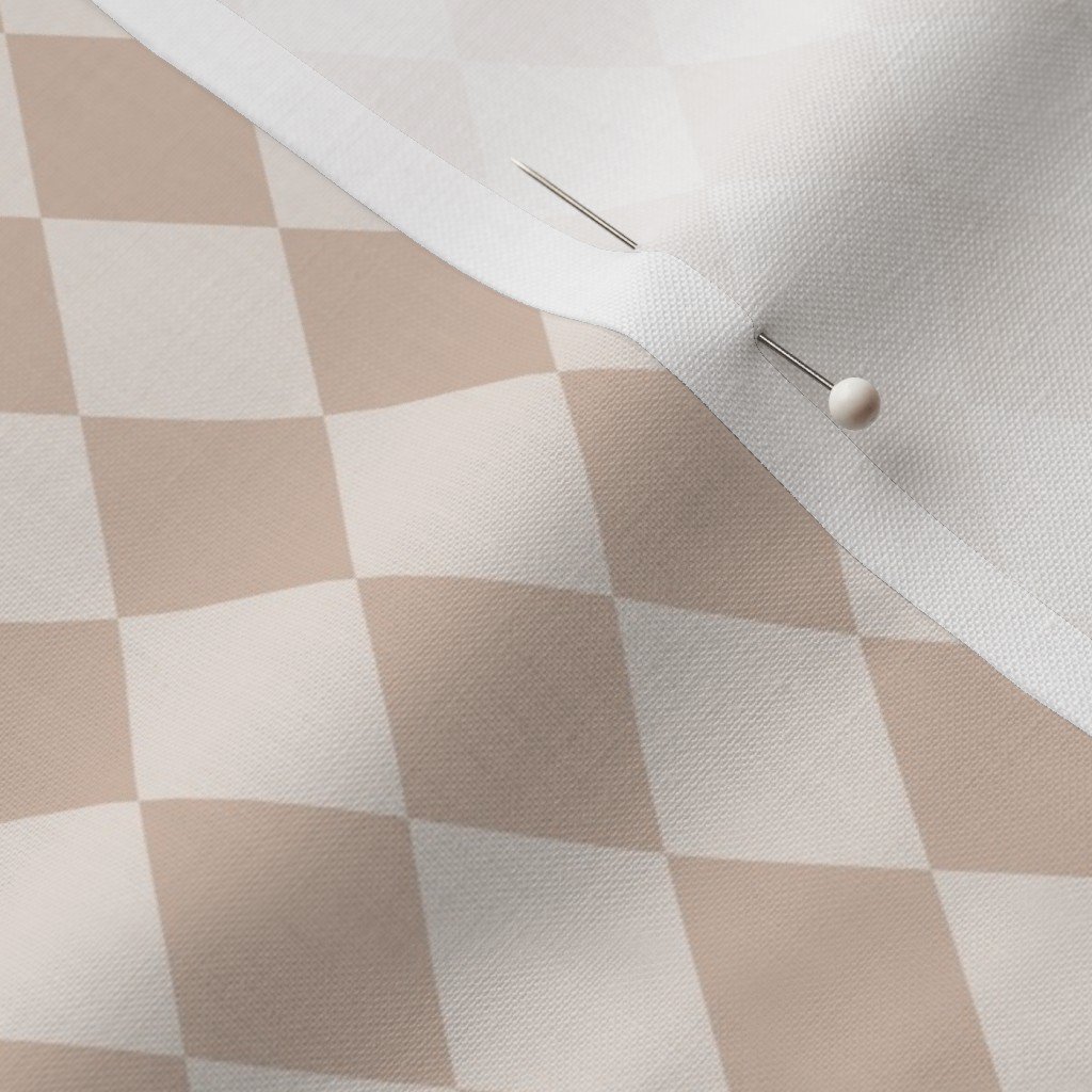 Muted Clay Pink Soft Blush Diamond Harlequin Check Pattern Muted Clay Pink Soft Blush Diamond Harlequin Check Pattern - Image 3