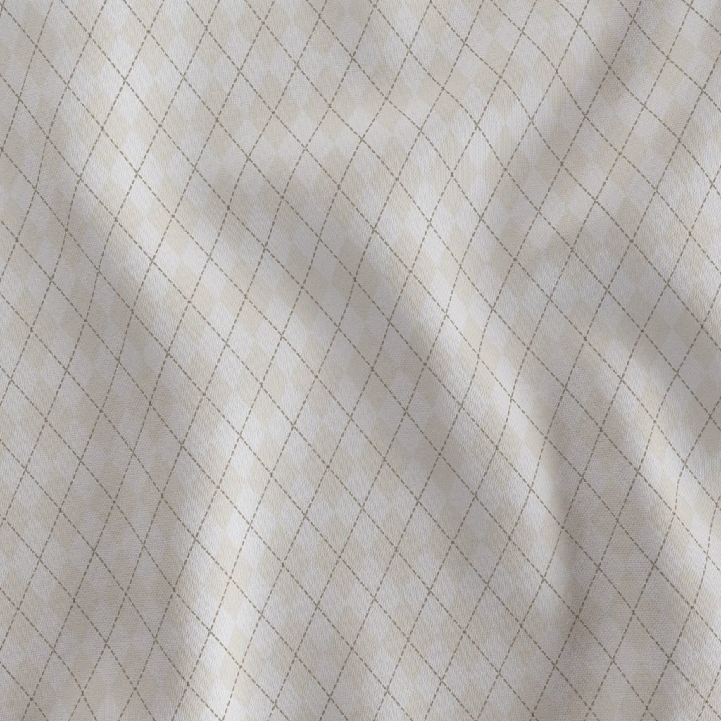 Cloud Grey Pale Airy Small Argyle Diamond Check Pattern
