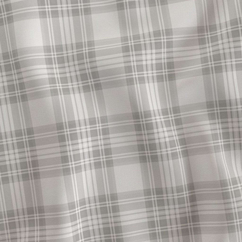 Driftwood Grey Small Traditional Tartan Plaid Pattern