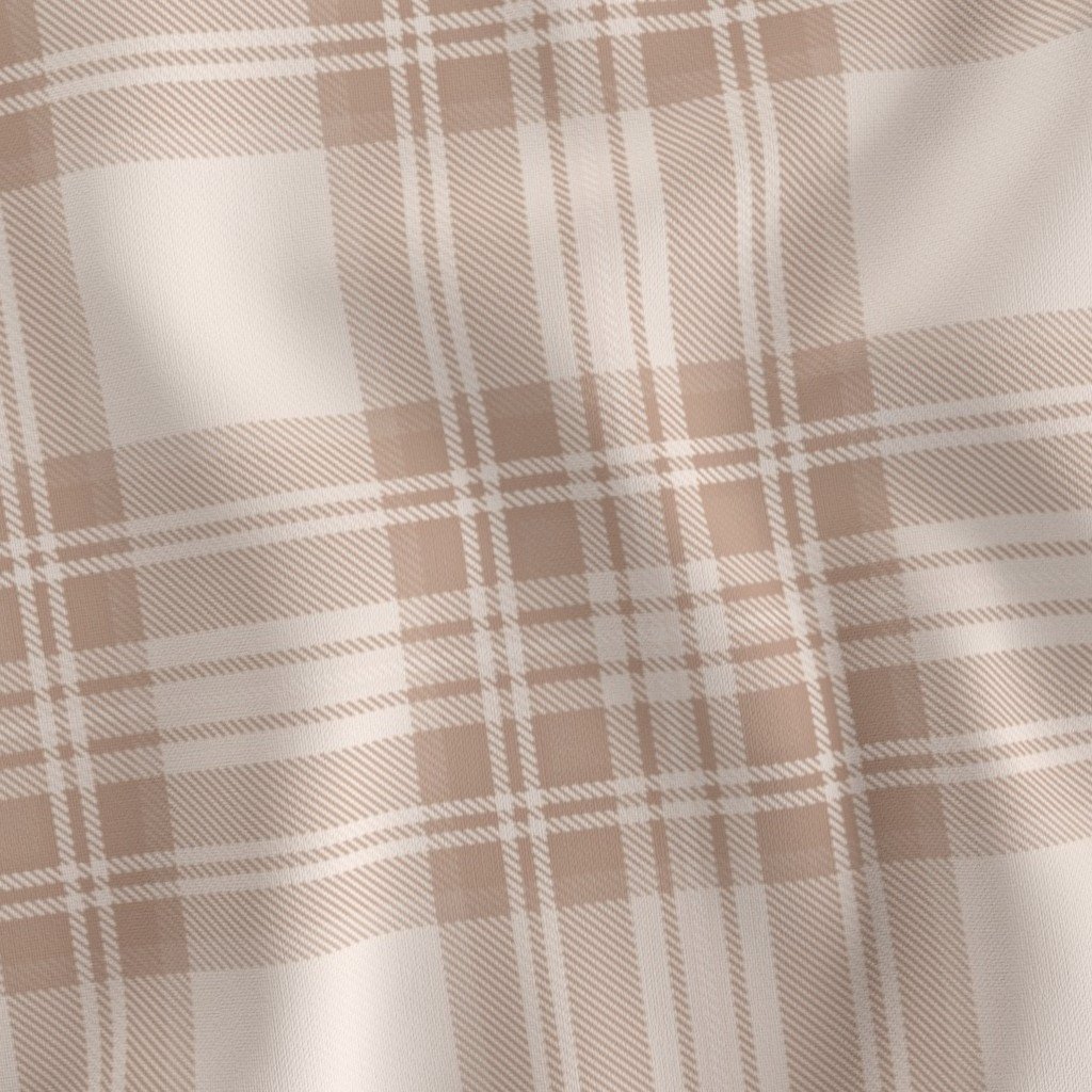 Muted Clay Pink Large Traditional Tartan Plaid Pattern