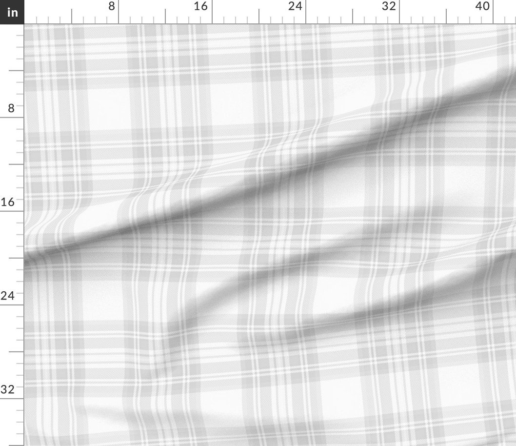 Cloud Grey Pale Airy Large Traditional Tartan Plaid Pattern Cloud Grey Pale Airy Large Traditional Tartan Plaid Pattern