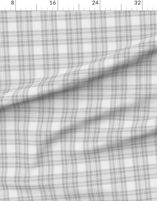 Ash Grey Cool Small Traditional Tartan Plaid Pattern