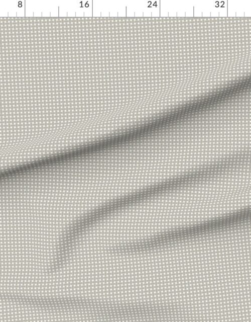 Small Organic Mushroom Grey Cane Weave Pattern on White Background