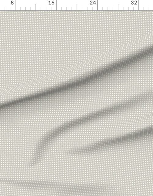 Small Light Putty Taupe Cane Weave Pattern on White Background