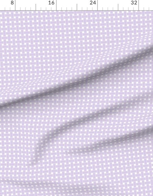 Large Pastel Lavender Mist Cane Weave Pattern on White Background