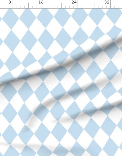 Pastel Baby Blue Breeze Diamonds on White