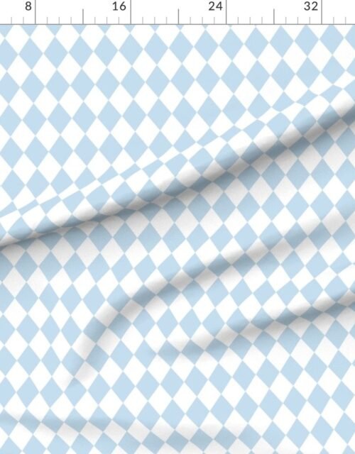 Small Pastel Baby Blue Breeze Diamonds on White