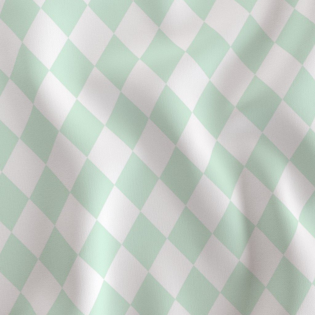 Small Pastel Mint Cream Drift Diamonds on White