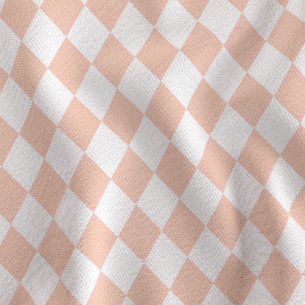 Small Pastel Peach Blush Glow Diamonds on White