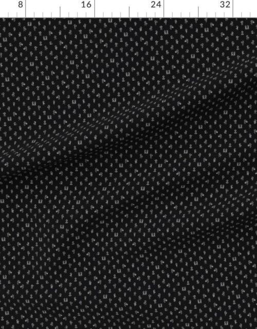 Mini Stick Figure Girls Tiny Doodles in White on Black