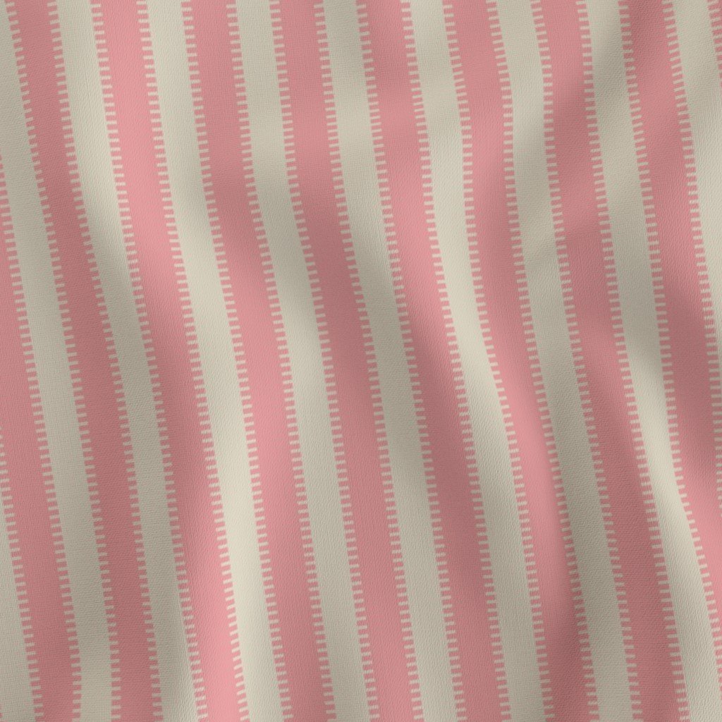 Serrated Coral Shrimp Classic Stripe on Cream