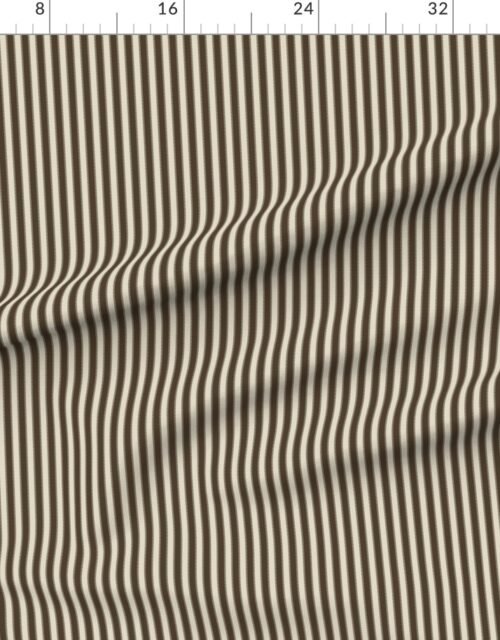 Serrated Rockpool Brown Mini Stripe on Cream