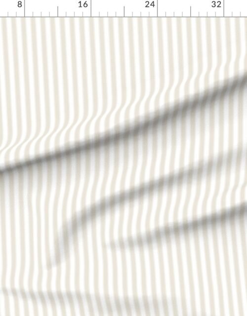 Fabric in Serrated Bubbly Fizz Small Stripe on White