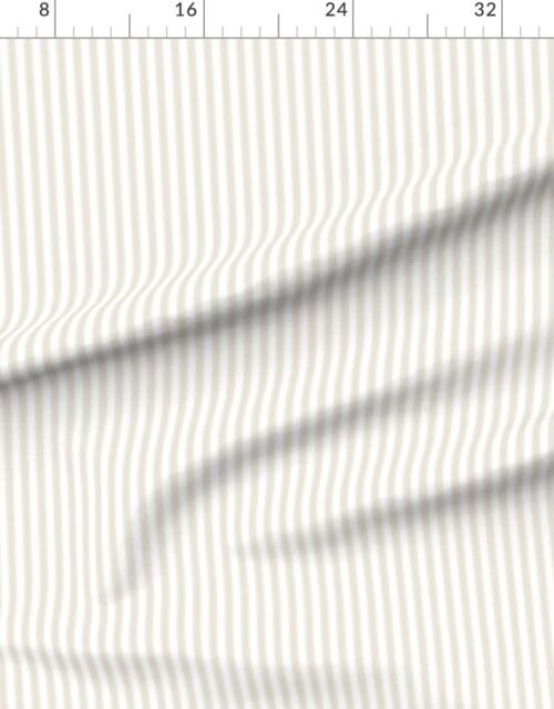 Fabric in Serrated Bubbly Fizz Mini Stripe on White