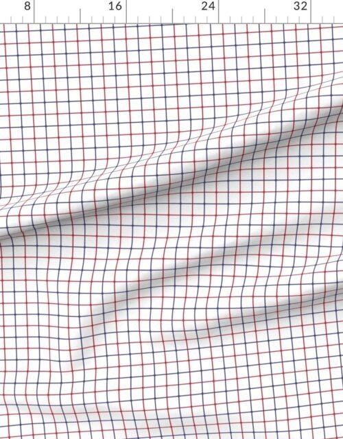 Small Patriotic Optical Illusion Check in USA Red White and Blue