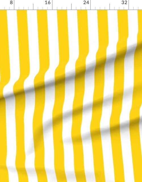 Bold Coastal Classic Yellow and White Cabana Tent Stripe