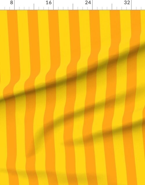 Bold Coastal Classic Yellow and Bright Orange Cabana Tent Stripe