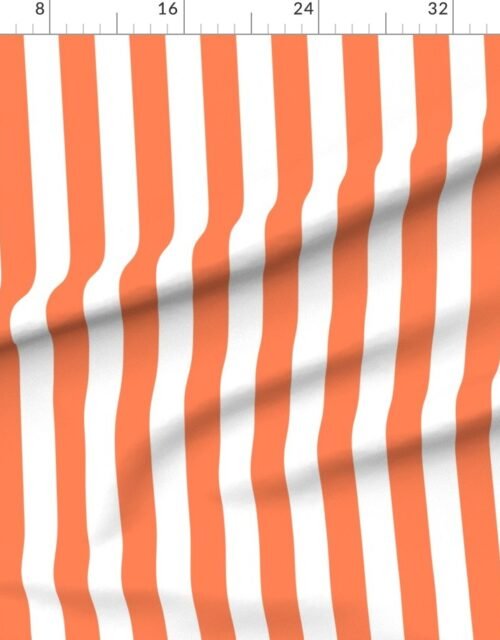 Bold Coastal Classic Coral and White Cabana Tent Stripe