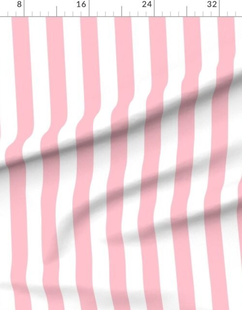 Bold Coastal Classic Pink and White Cabana Tent Stripe