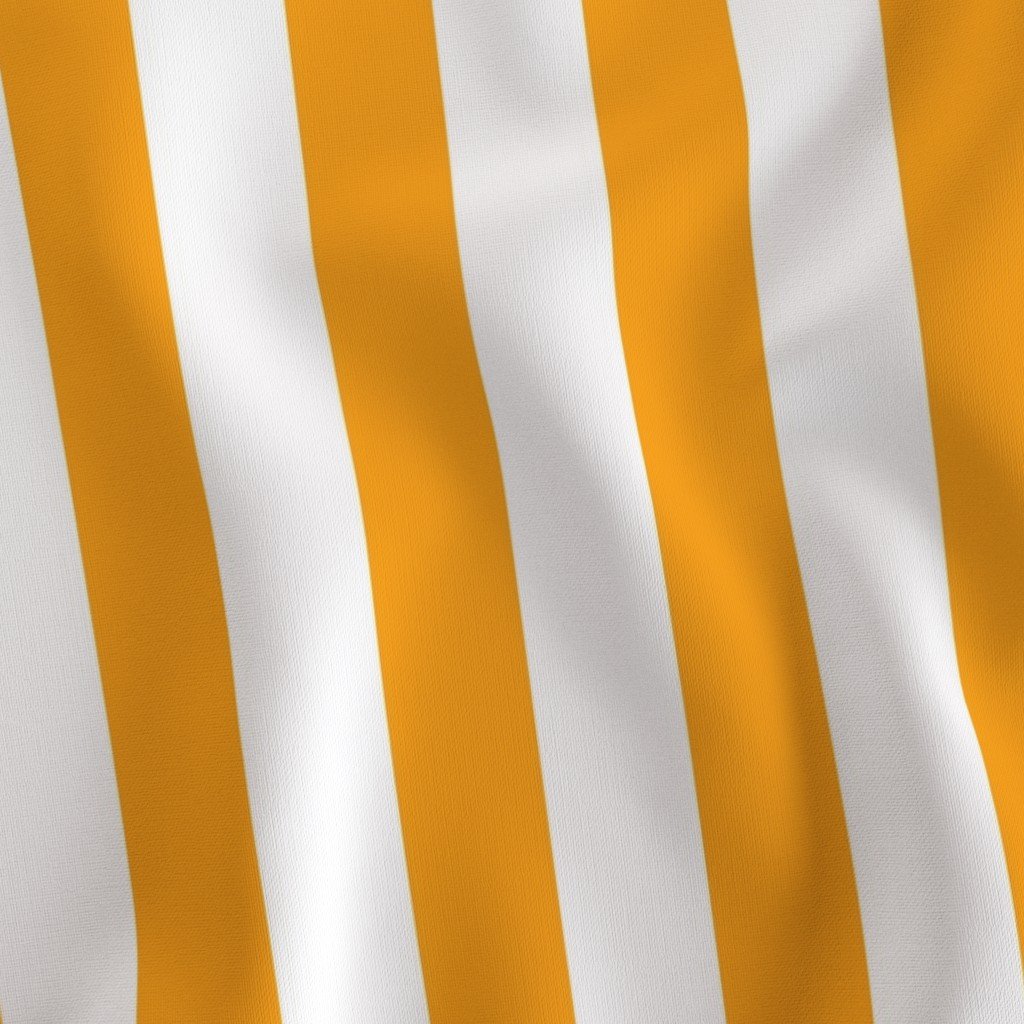 Bold Coastal Classic Bright Orange and White Cabana Tent Stripe