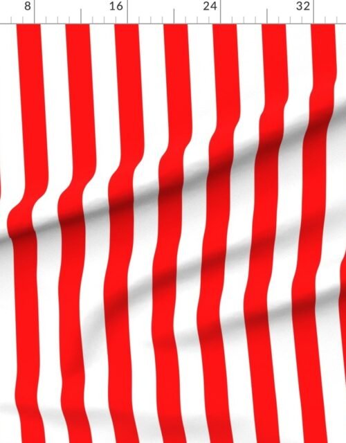 Bold Coastal Classic Red and White Cabana Tent Stripe