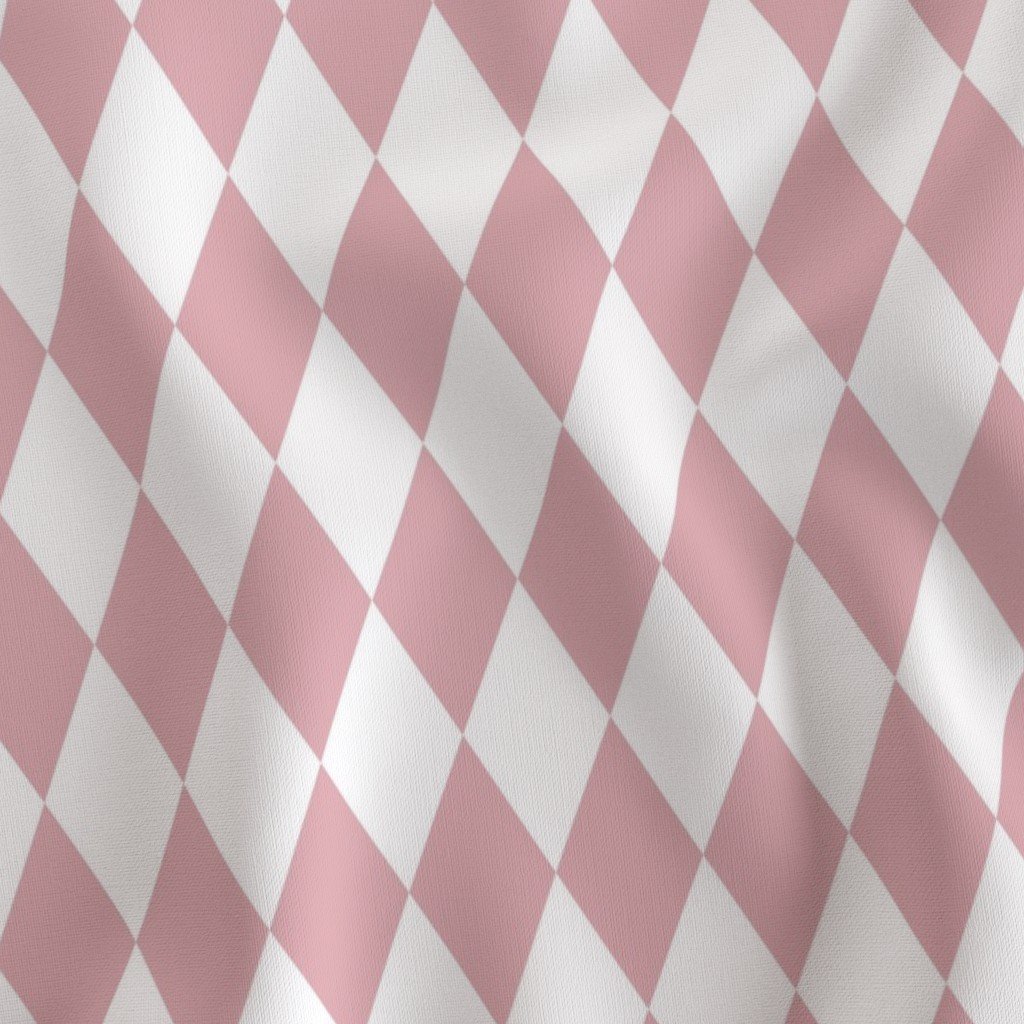 Cranberry Glaze Rich Holiday Red Christmas Harlequin Diamond Check 2 Inch