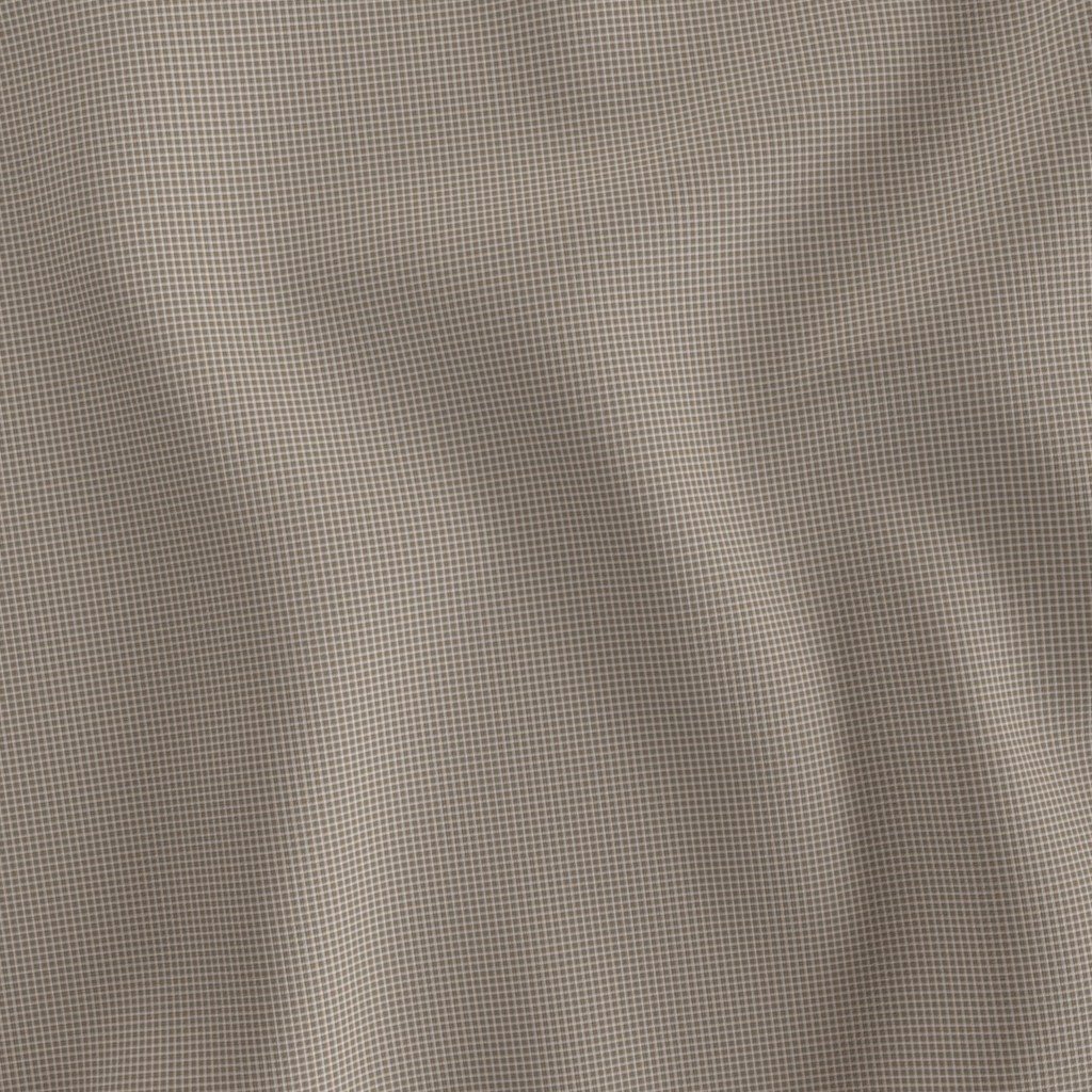 Micro Grid Line Pattern with White Lines on Taupe