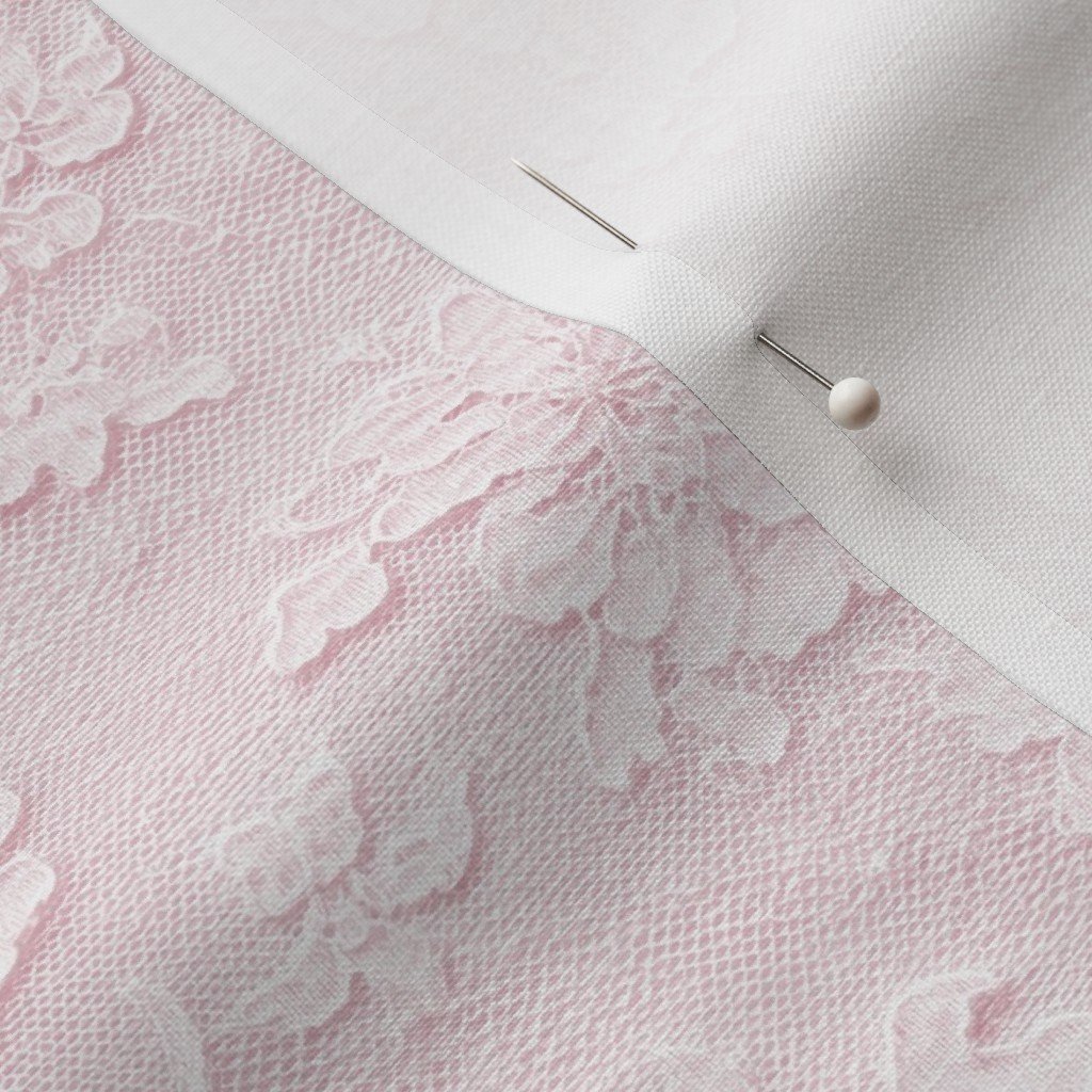 Chantilly Lace Floral Pattern in Blush Pink Chantilly Lace Floral Pattern in Blush Pink - Image 3
