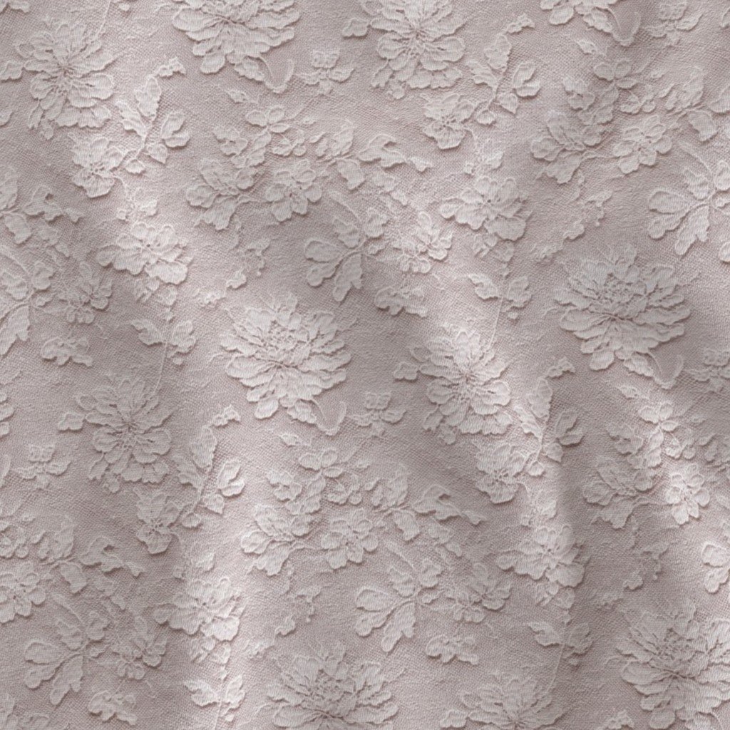 Chantilly Lace Floral Pattern in Warm Linen