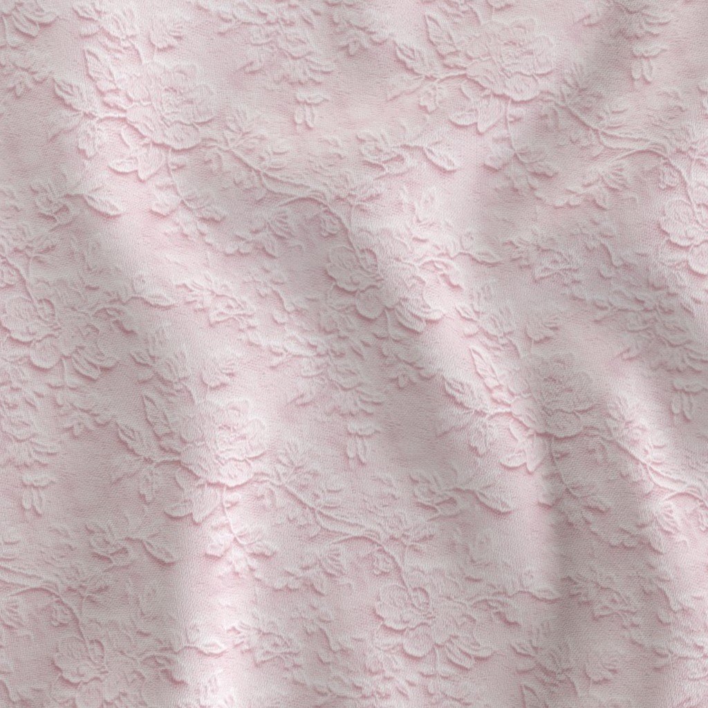 Venise Guipure Lace Floral Pattern in Blush Pink
