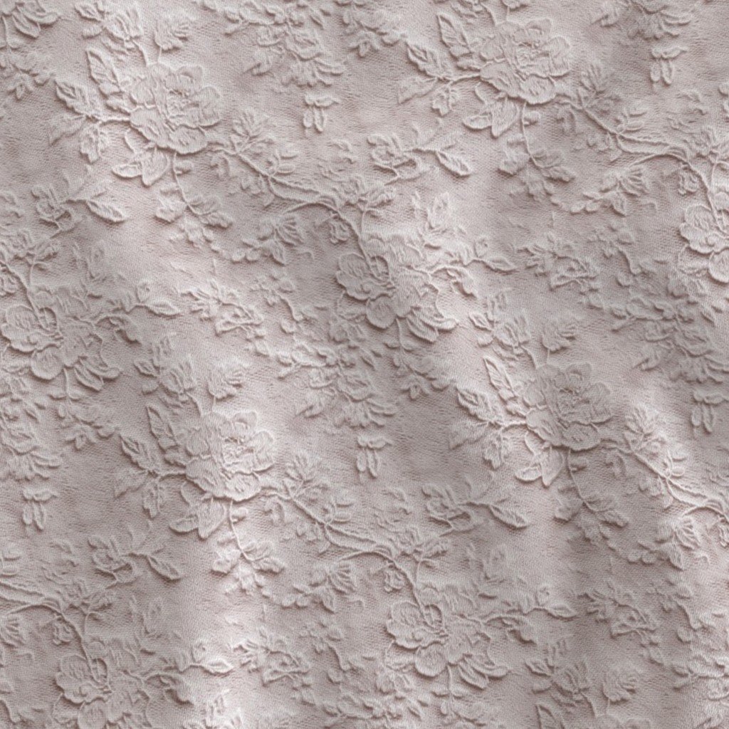 Venise Guipure Lace Floral Pattern in Warm Linen