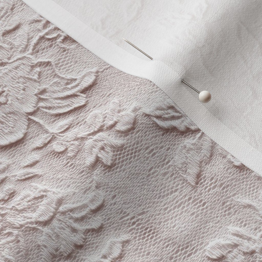 Venise Guipure Lace Floral Pattern in Warm Linen Venise Guipure Lace Floral Pattern in Warm Linen - Image 3