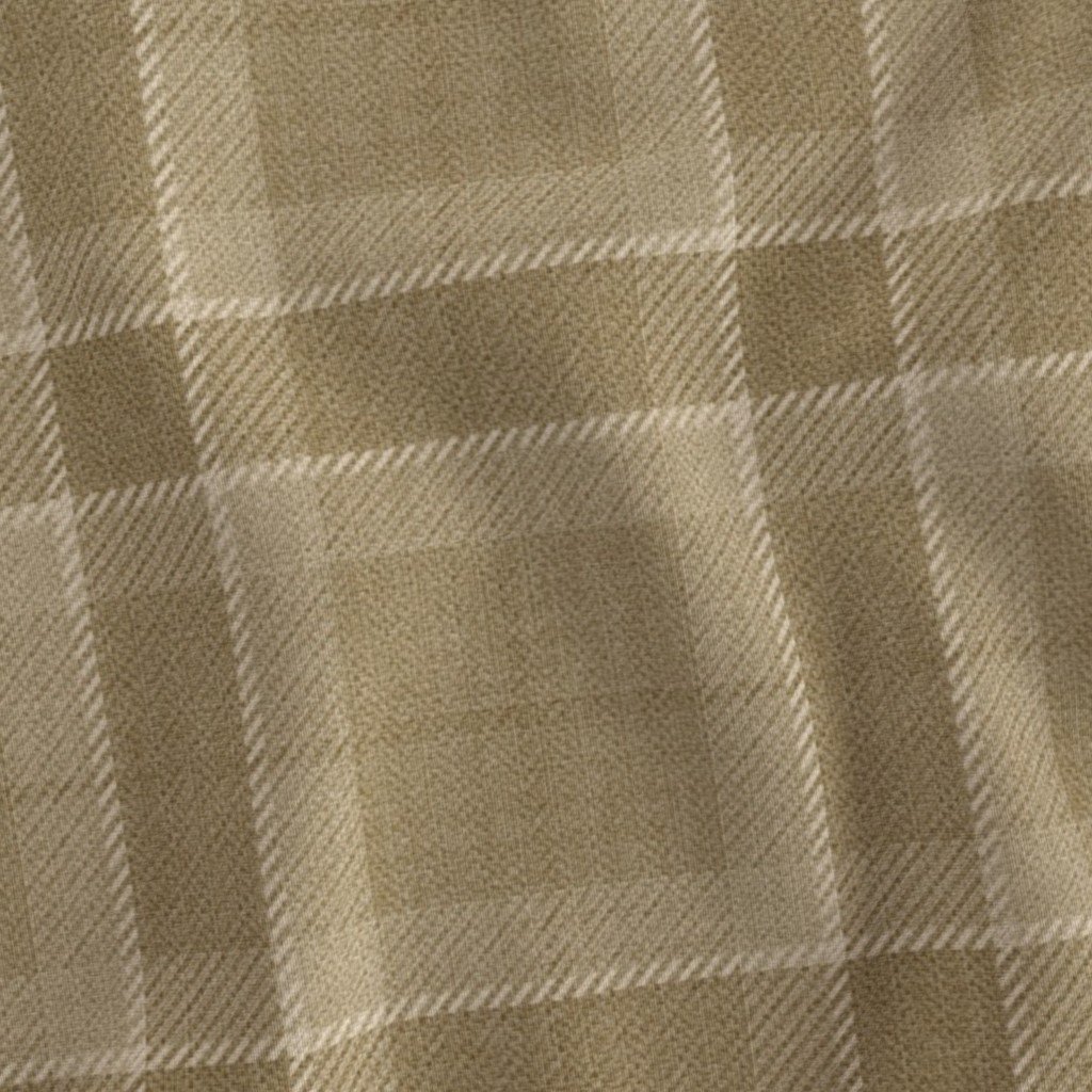 Warm Sand and Soft Taupe Wool Texture Tartan Plaid