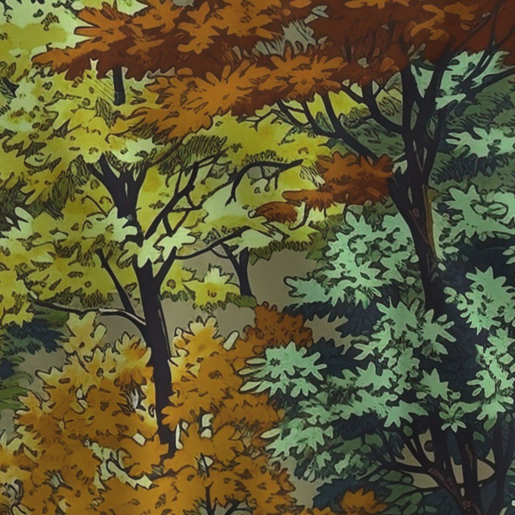 New England Endless Forest Fall Trees – Golden Harvest