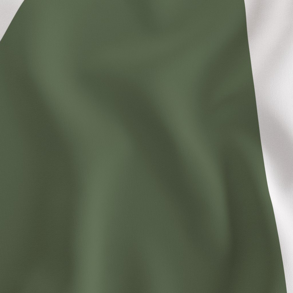 Fabric in Bold Olive and White Oversized Geometric Triangle