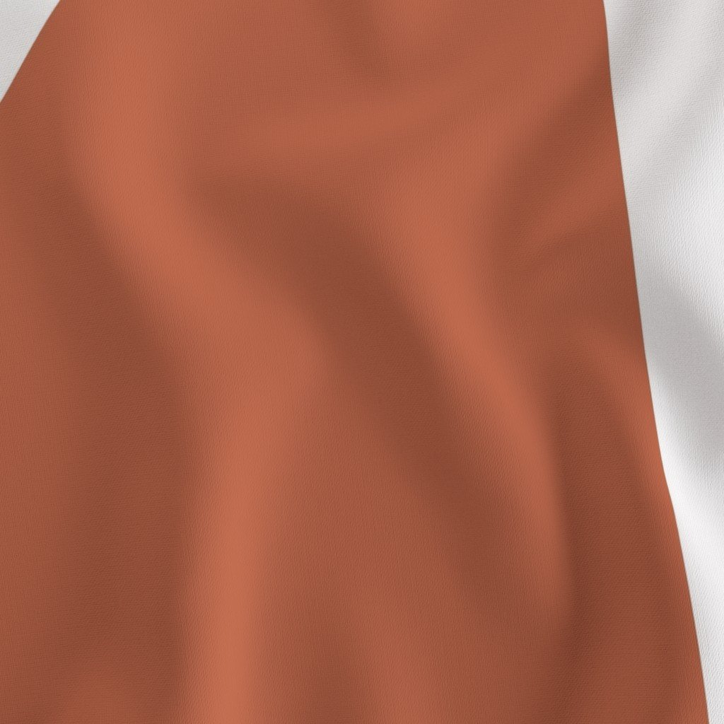 Fabric in Bold Terracotta and White Oversized Geometric Diamond