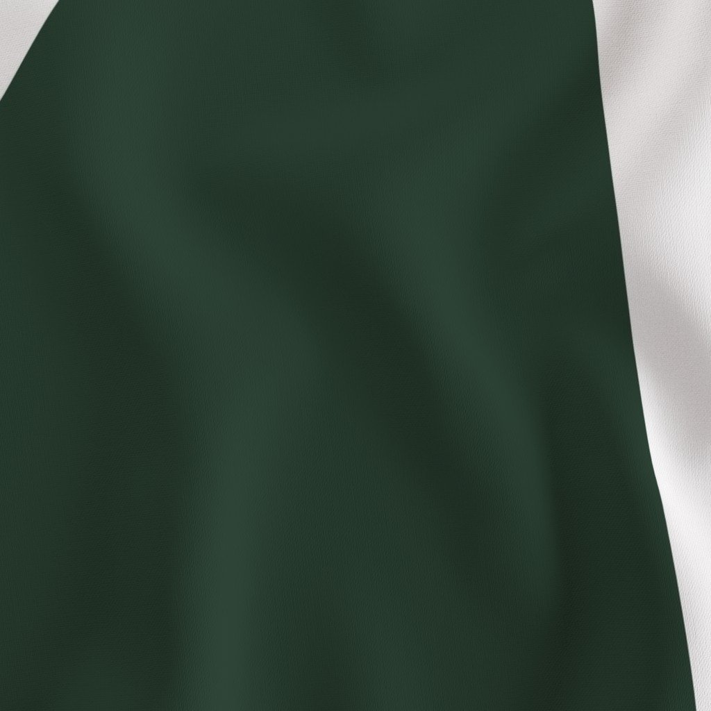 Bold Forest Green and White Oversized Geometric Diamond