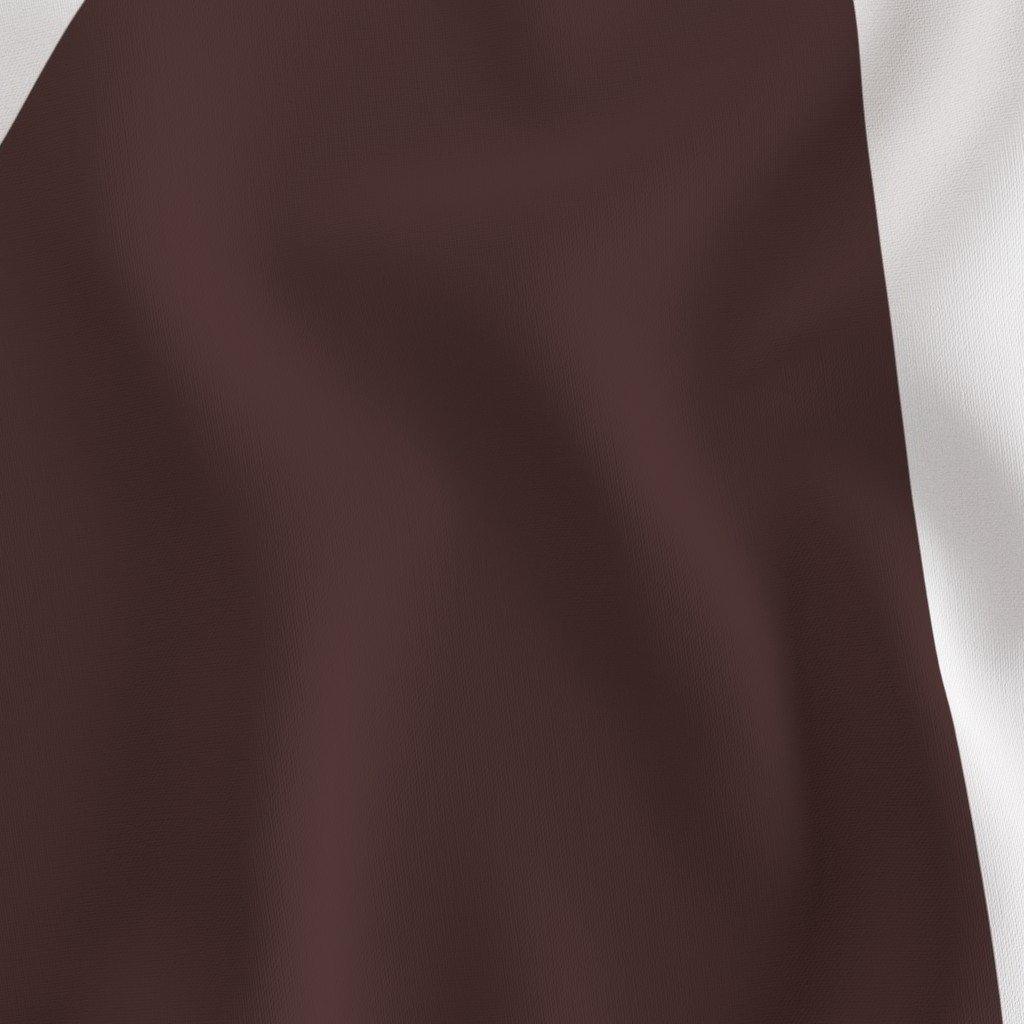 Fabric in Bold Chocolate Brown and White Oversized Geometric Diamond