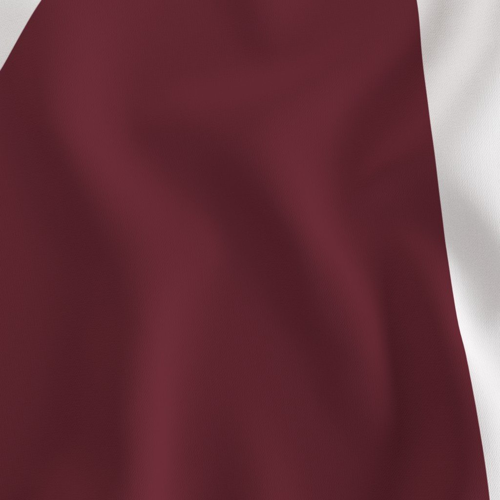 Bold Deep Burgundy and White Oversized Geometric Triangle