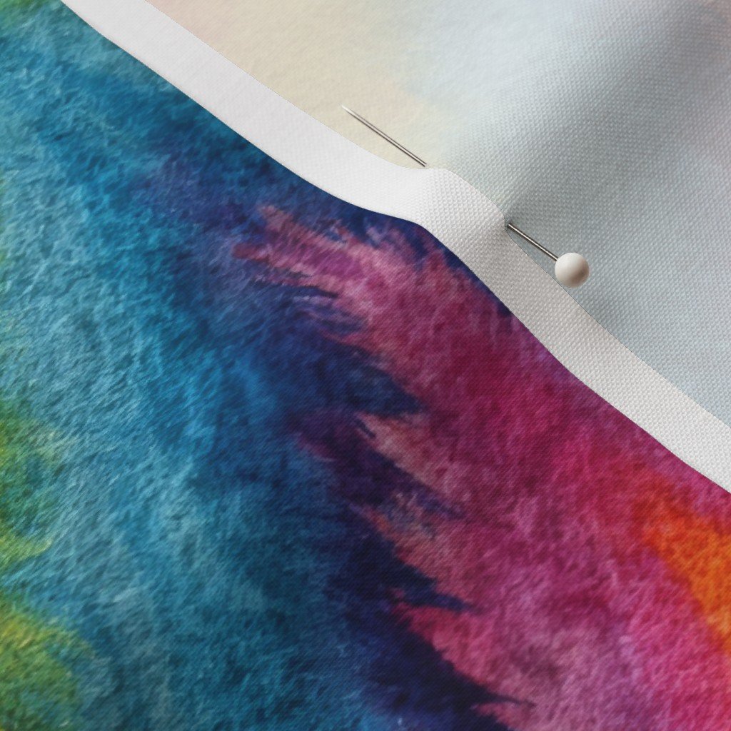 Vibrant Watercolor Diamond Ikat Pattern in Rainbow Colors Small Scale Vibrant Watercolor Diamond Ikat Pattern in Rainbow Colors Small Scale - Image 3