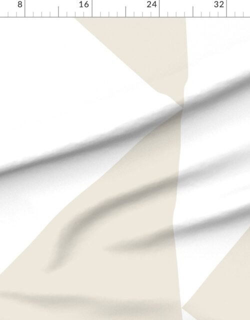 Bold Linen and White Oversized Geometric Triangle