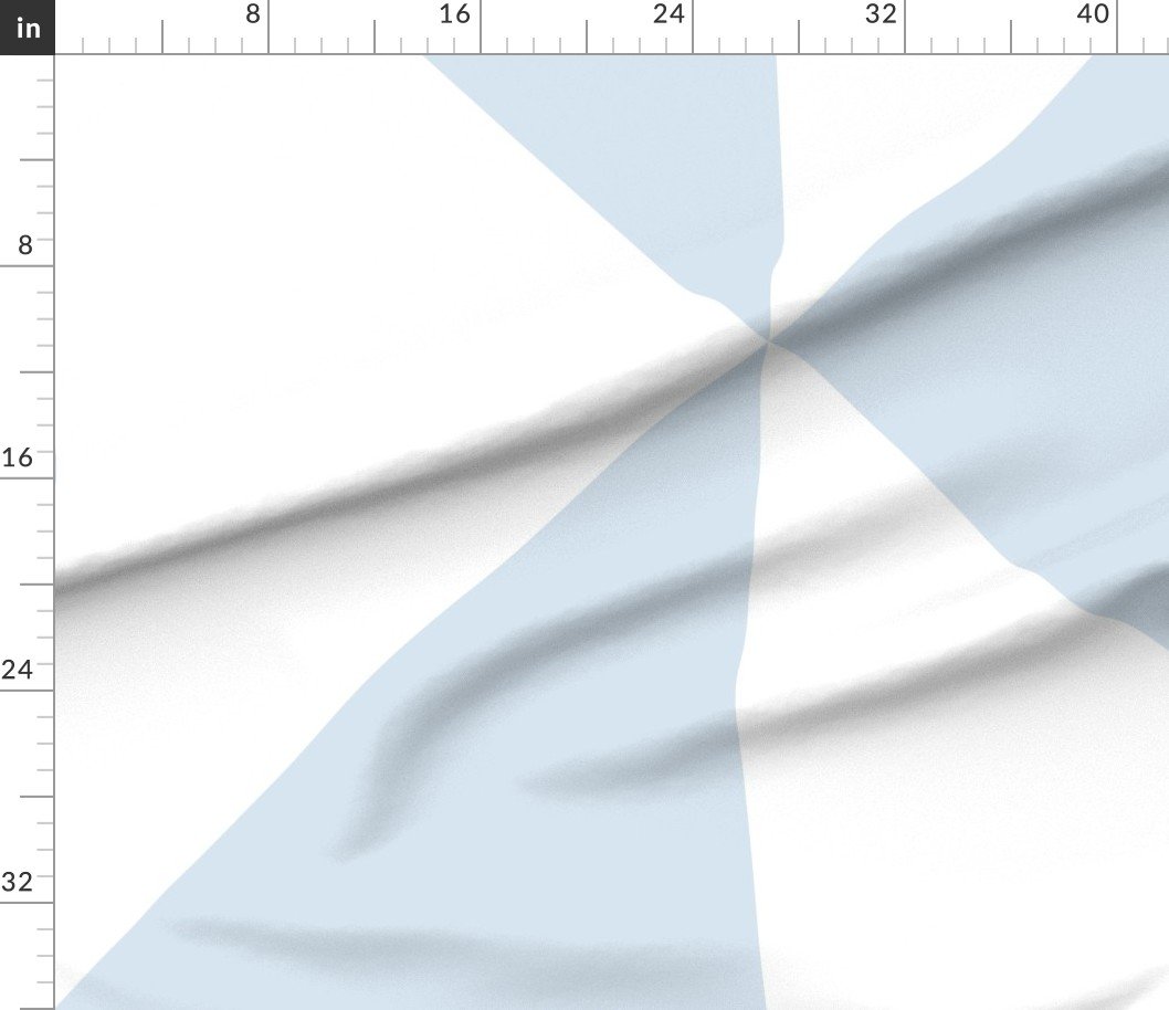 Fabric in Bold Pale Blue and White Oversized Geometric Diamond Fabric in Bold Pale Blue and White Oversized Geometric Diamond