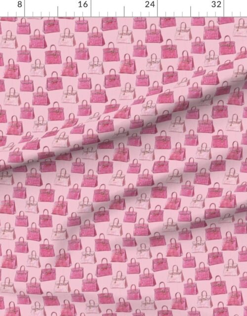 Pink Croc Texture Handbag Fashion Repeat Pattern