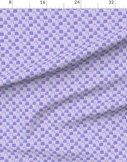 Periwinkle Croc Texture Handbag Fashion Small Repeat Pattern